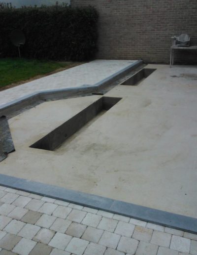Vallons nivelles | fondation-veranda_-pavage-beton