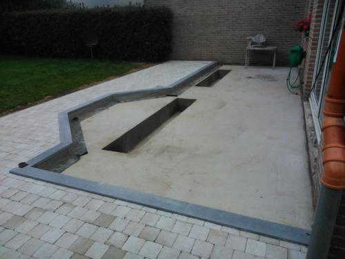 fondation-veranda -pavage-beton